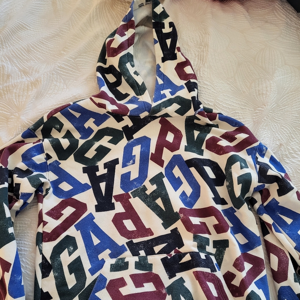 GAP Hoodie with Multicolor Logo Print Kids
